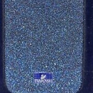 Blue Swarovski phone case for IPhone X.